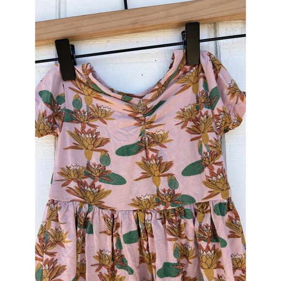 Kate Quinn Bamboo Dress,‎  Pink, Soft, Lily Pads, 12-18 Months - Picture 5 of 5